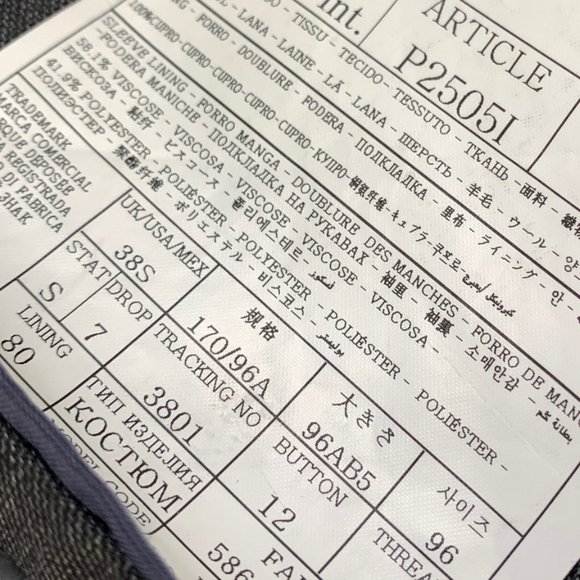 Suitsupply Men's Gray 2 Button Sport Coat Jacket Sz 38S - Picture 10 of 10